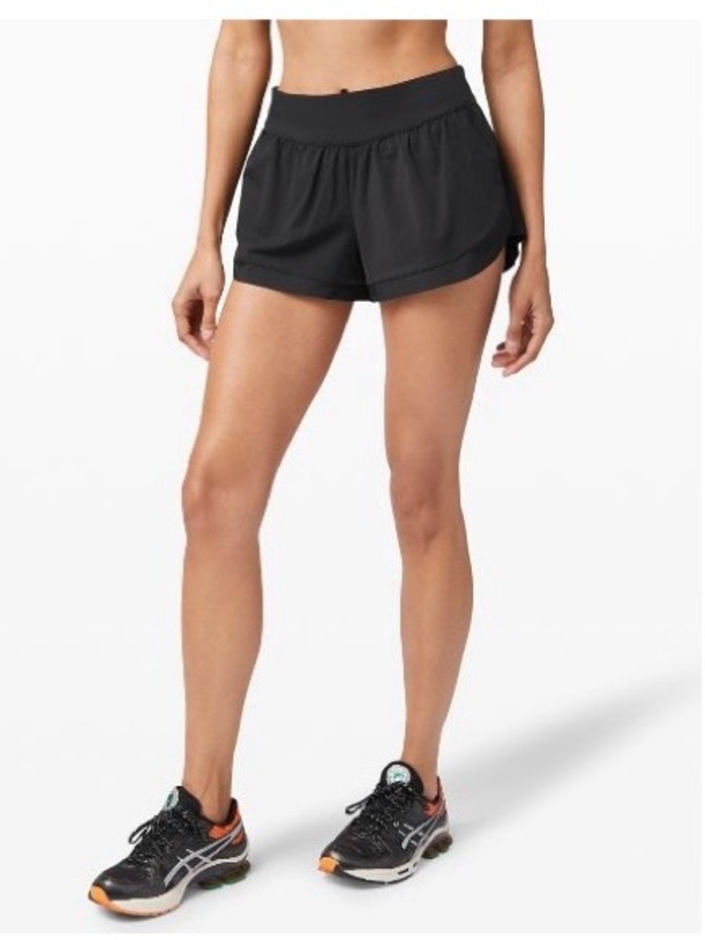 Lululemon Calm Tides Lined Running Short 2.5" - Black *RARE*